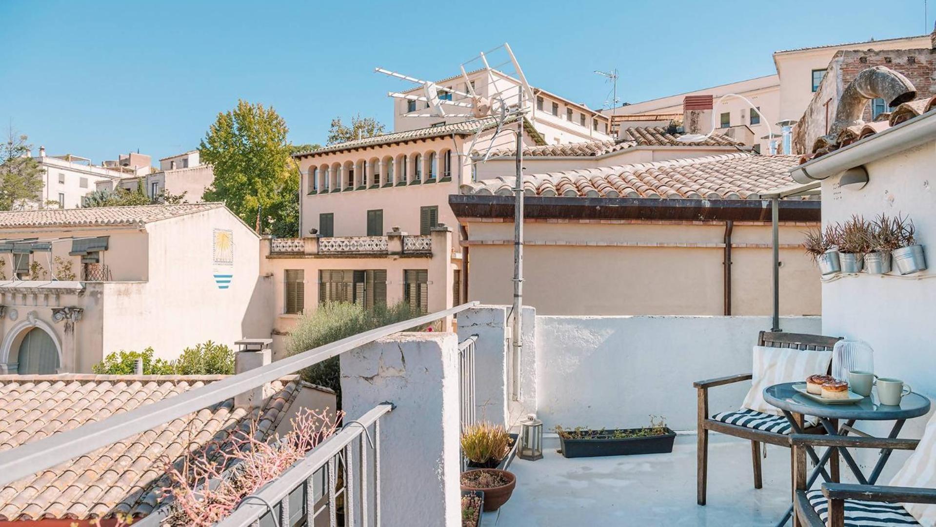 Romantic Duplex With Terrace And Great Views Gerona Kamer foto